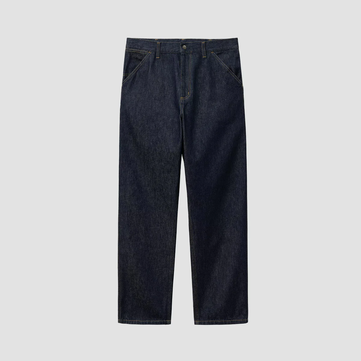 Carhartt WIP Single Knee Relaxed Fit Jeans Blue Rinsed - Image 4
