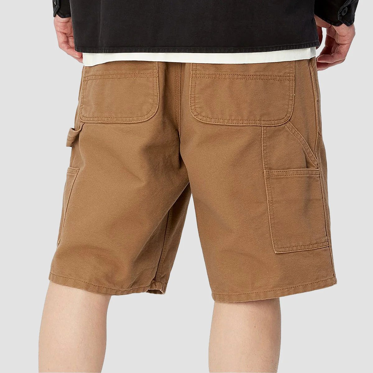 Carhartt WIP Single Knee Shorts Hamilton Brown Rinsed - Image 2