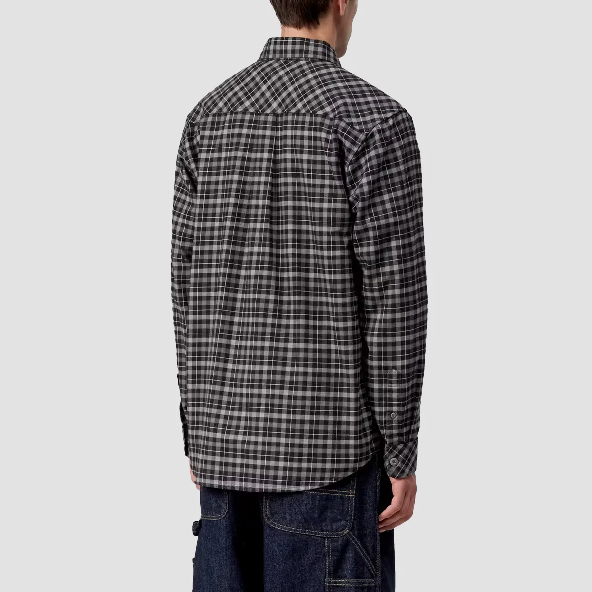 Carhartt WIP Widmark Check Longsleeve Shirt Porphyry - Image 2