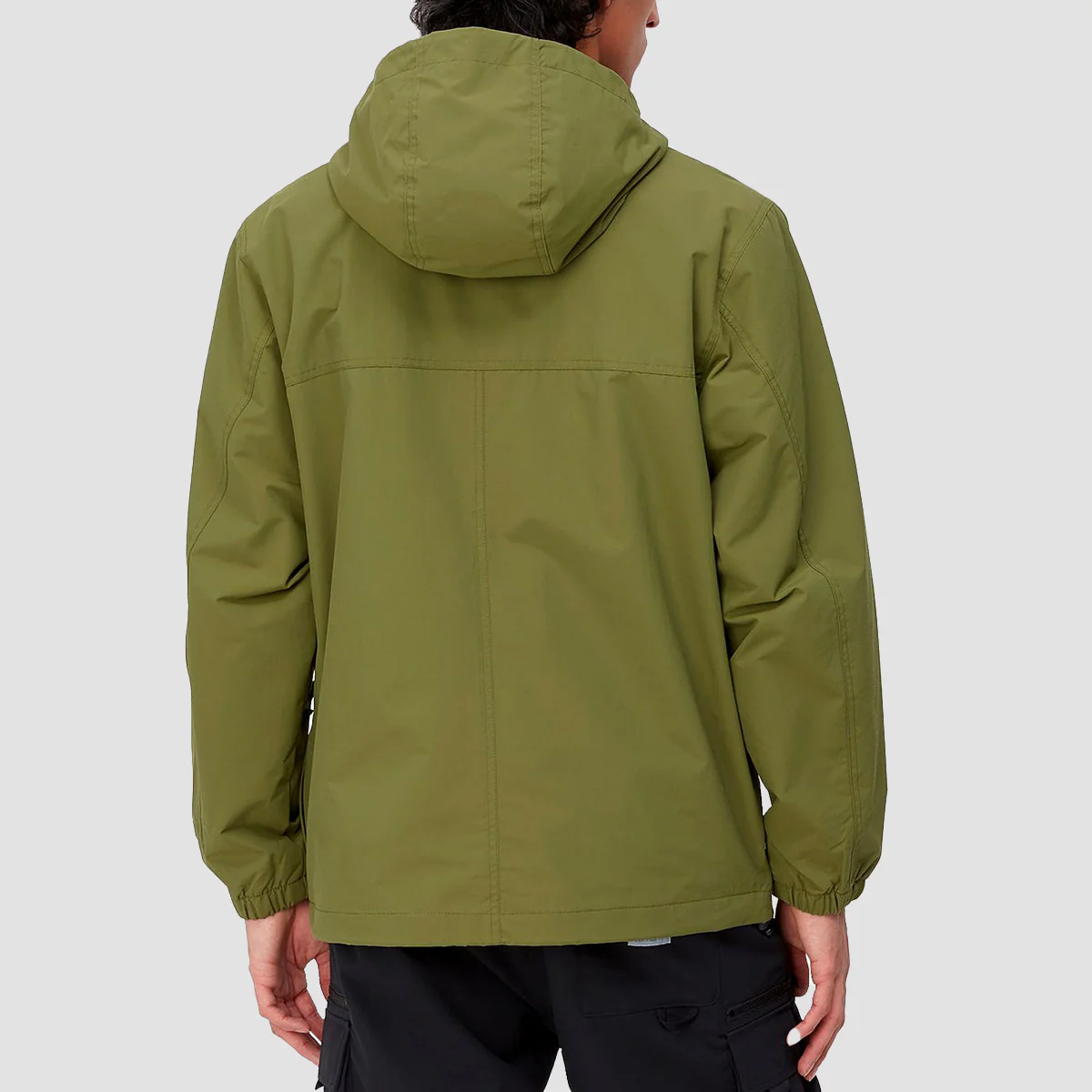 Carhartt WIP Windbreaker Pullover Jacket Kiwi/Black - Image 3