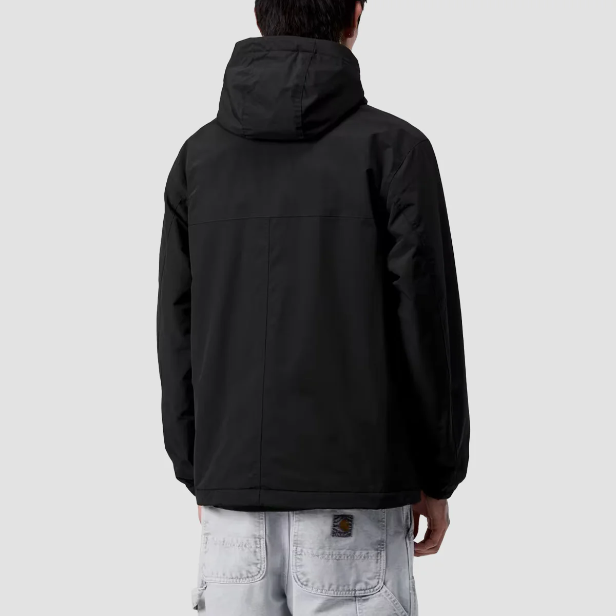 Carhartt WIP Windbreaker Pullover (Winter) Jacket Black/White - Image 2