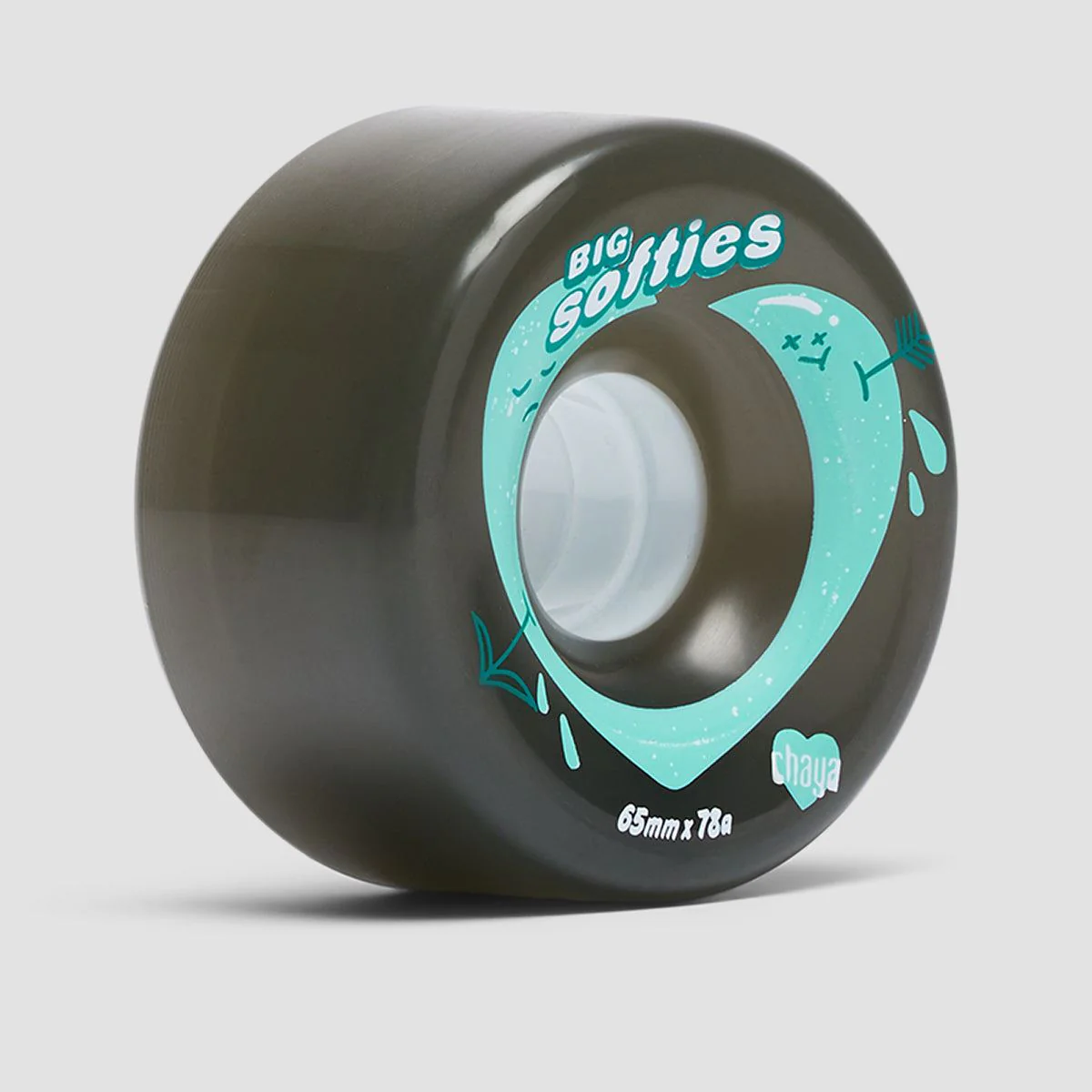 Chaya Big Softies 78A Wheels x4 Clear Black 65mm - Image 3