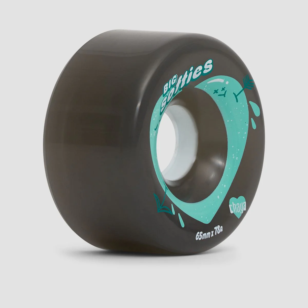 Chaya Big Softies 78A Wheels x4 Clear Black 65mm - Image 4
