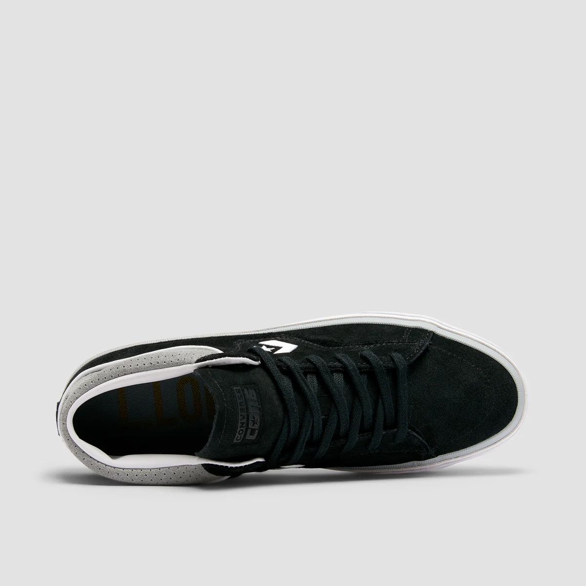 Converse Louie Lopez Pro Mid Top Shoes - Black/Ash Stone/White - Image 4