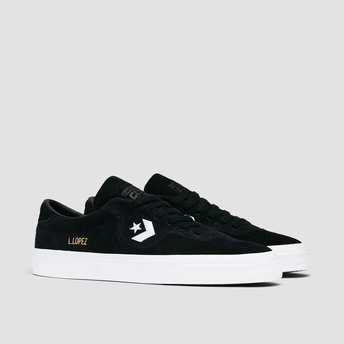 Converse Louie Lopez Pro Shoes - Black/Black/White - Image 2