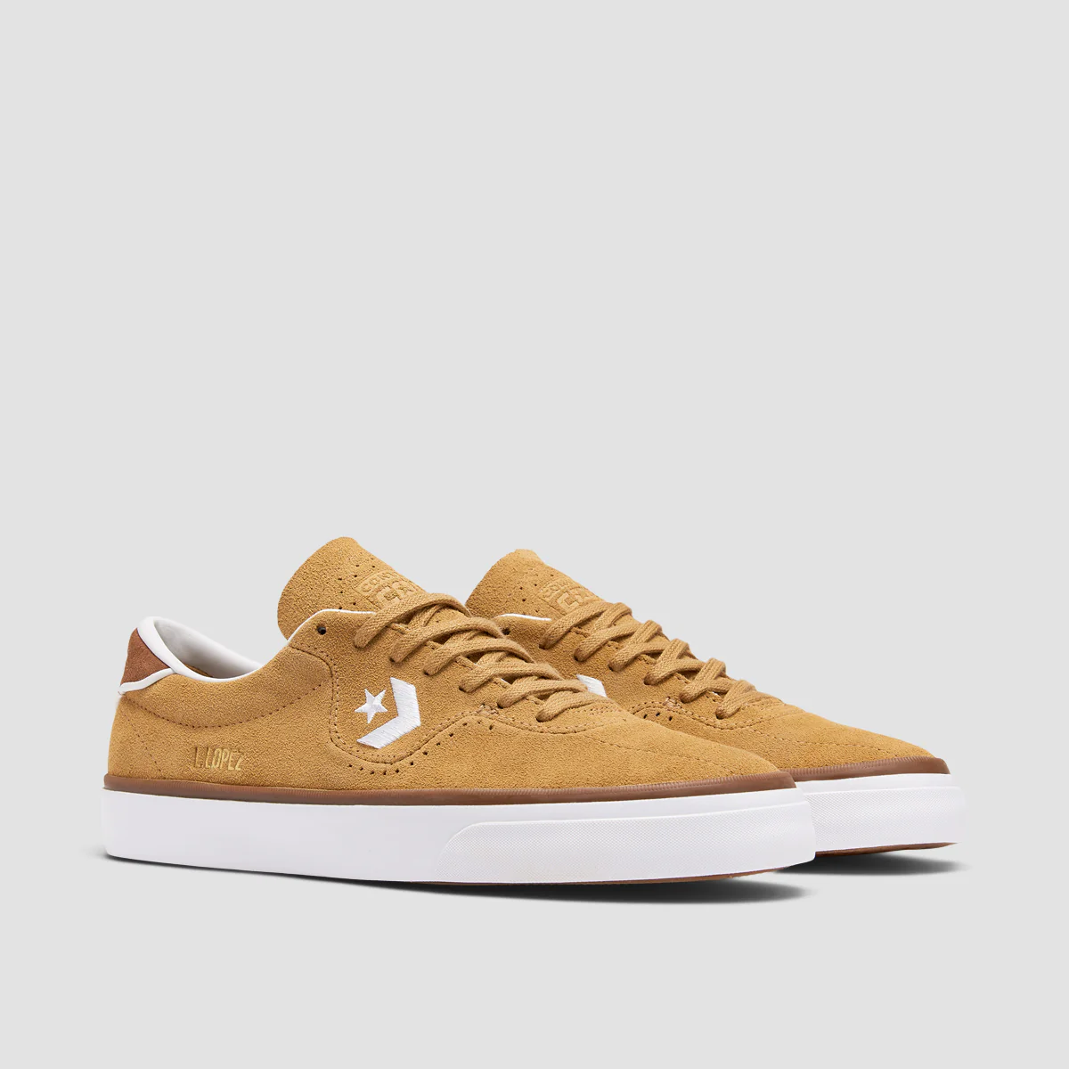 Converse Louie Lopez Pro Shoes - Toadstool Tan/Dark Whiskey - Image 2