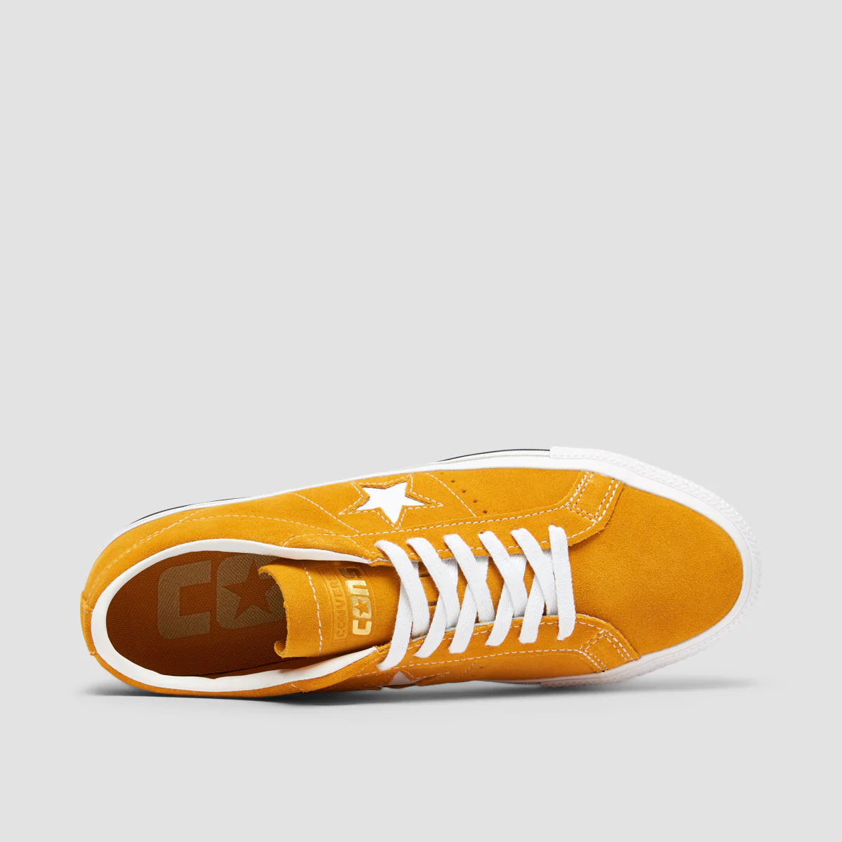 Converse One Star Pro Shoes - Sunflower Gold/White/Black - Image 4