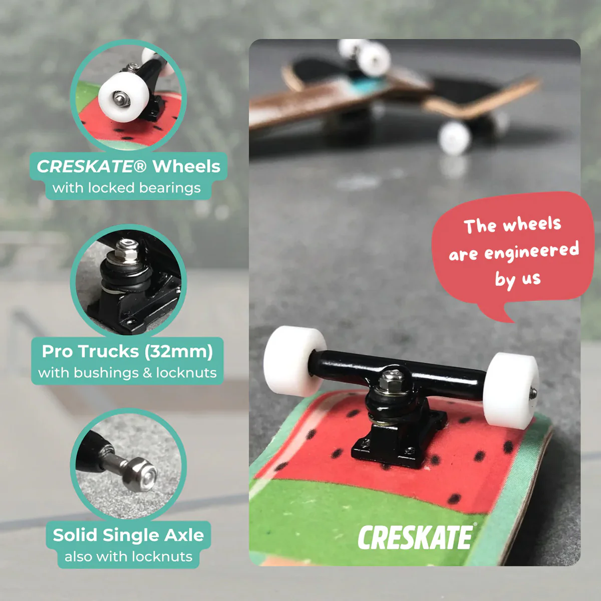 CRESKATE Finger Skateboard Accessory - For 1 Board - Image 2