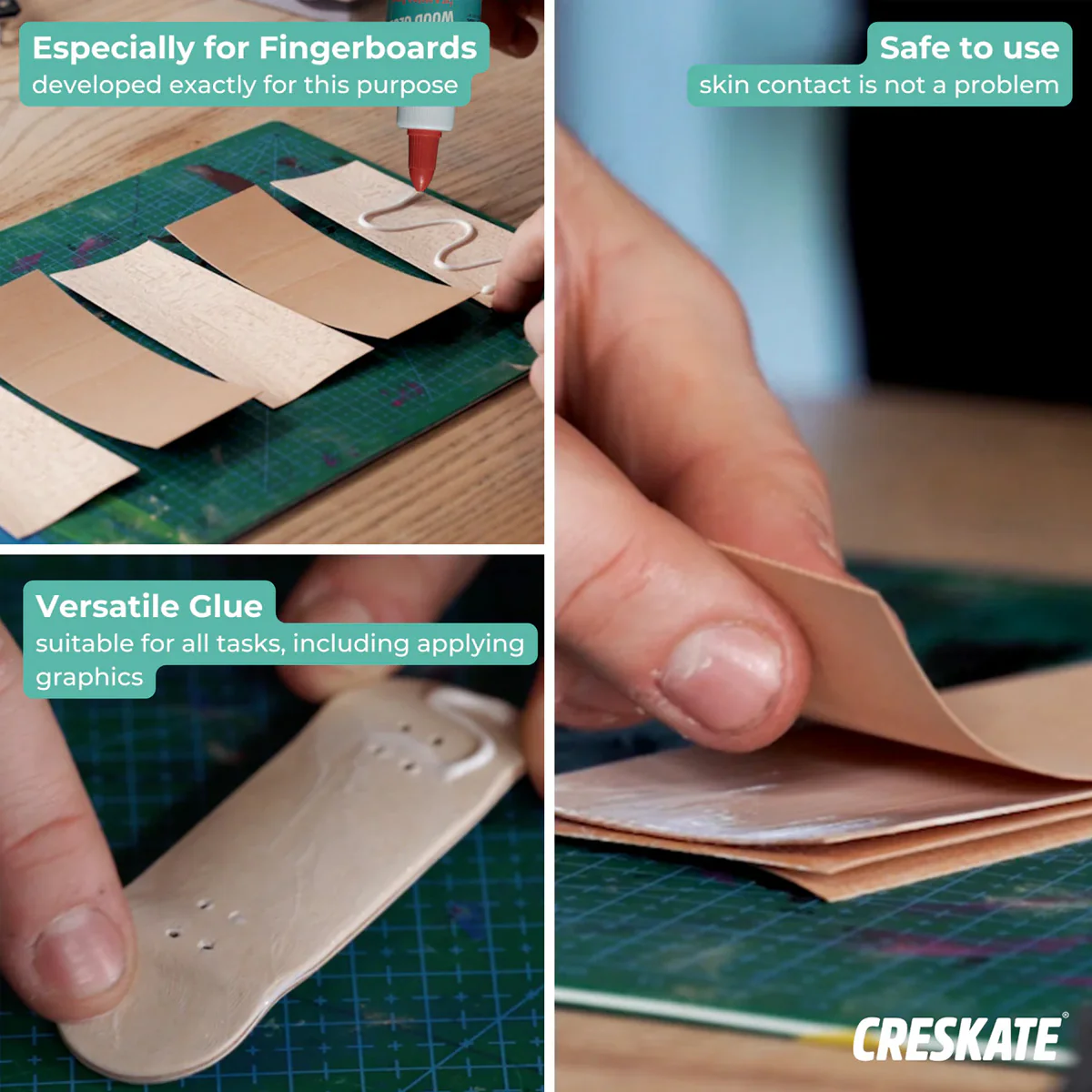 CRESKATE Finger Skateboard Wood Glue - Image 3