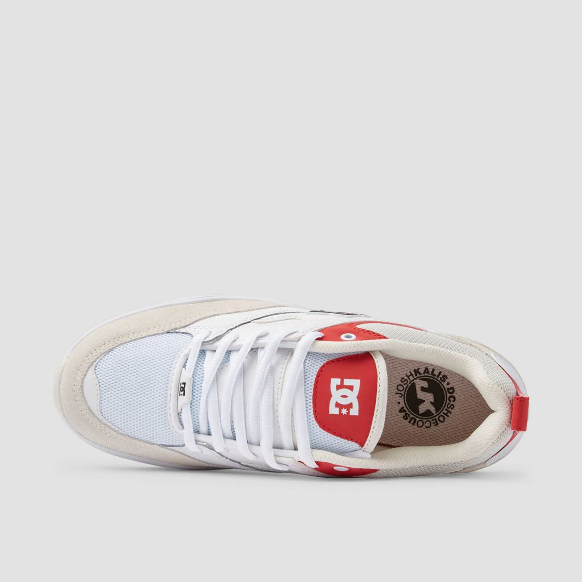 DC Ascend S Shoes - White/Red - Image 4