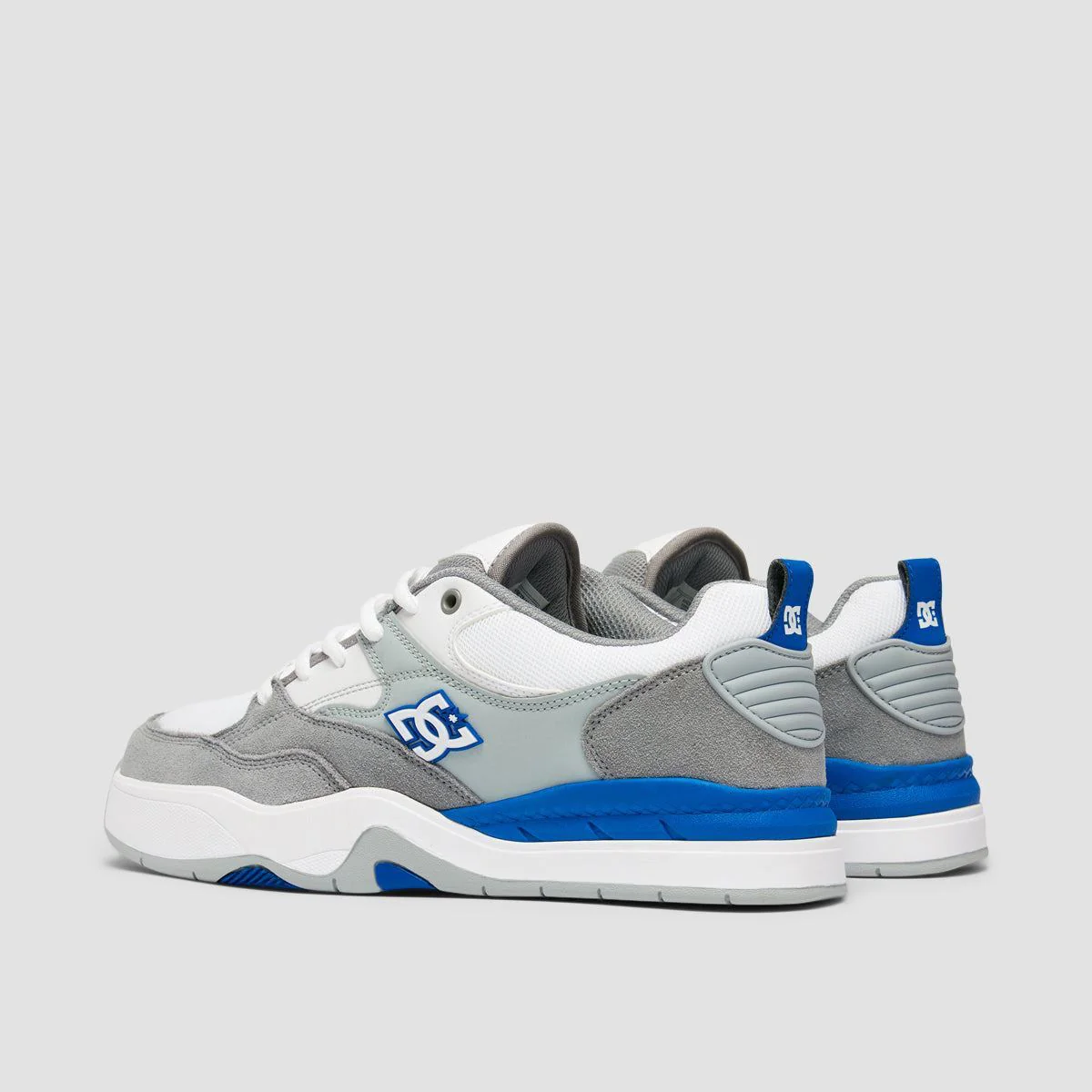 DC Ascend Shoes - White/Grey/Blue - Image 3