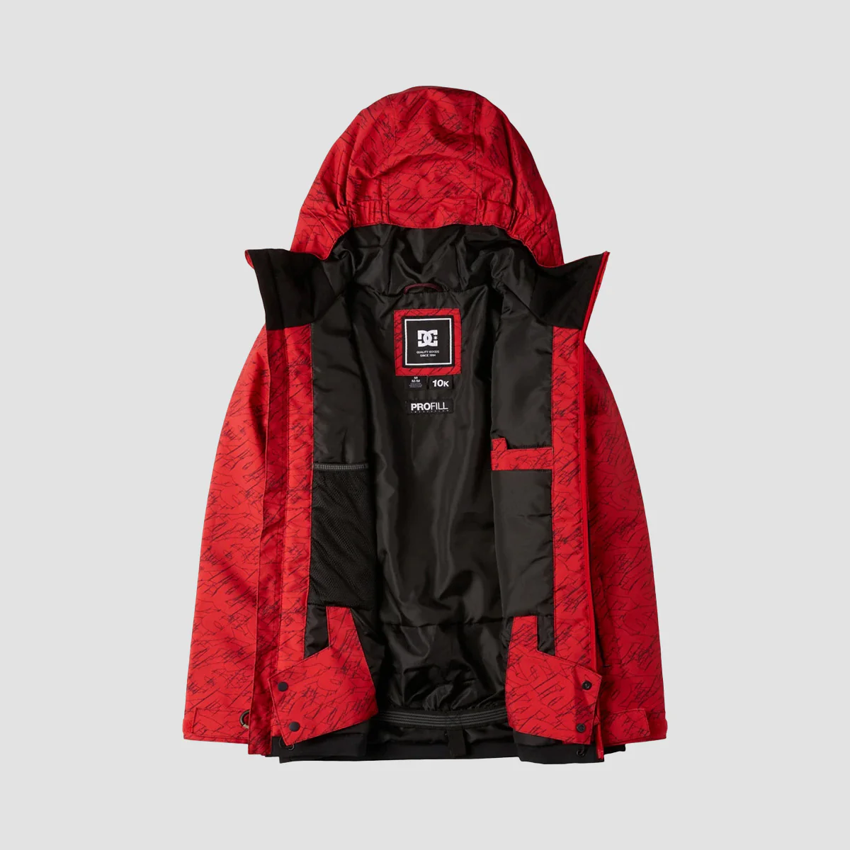 DC Basis Print Snow Jacket Stacked Barbados Cherry - Kids - Image 3