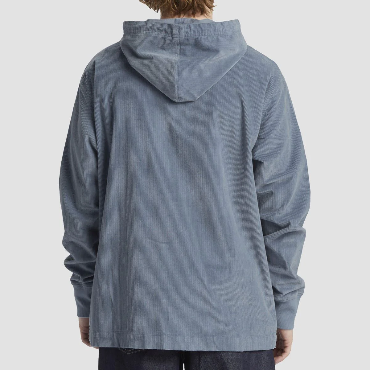 DC Belview Quarter Zip Pullover Hoodie Ashley Blue - Image 3