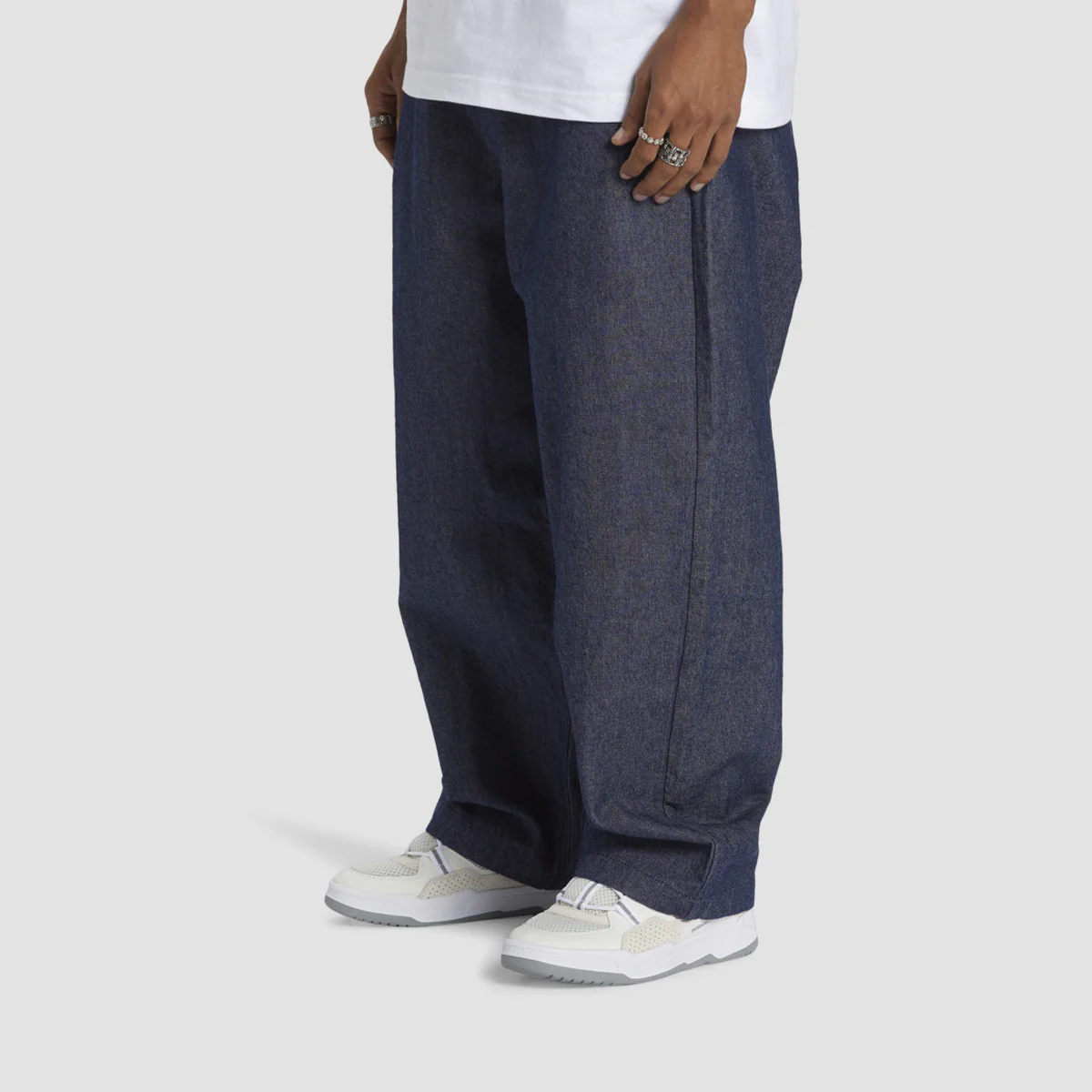 DC Big 94 Baggy Chino Pants Indigo - Image 2