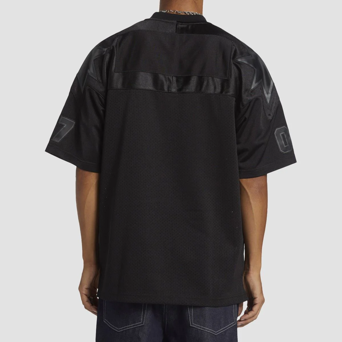 DC Blackout Football Jersey T-Shirt Black - Image 3