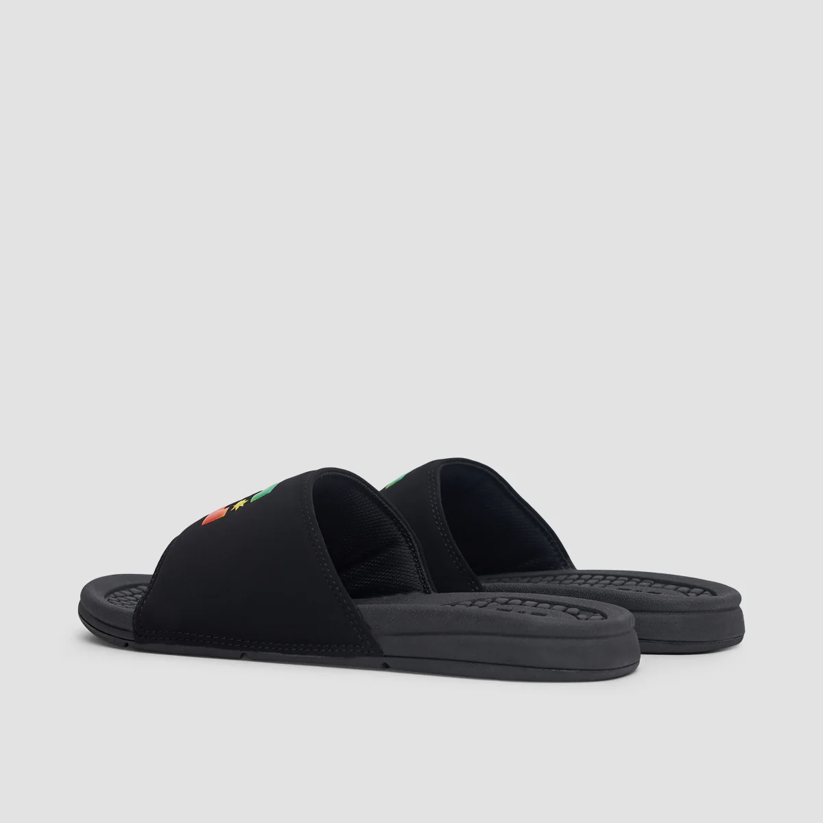DC Bolsa Slides Black/Black/Red - Image 3