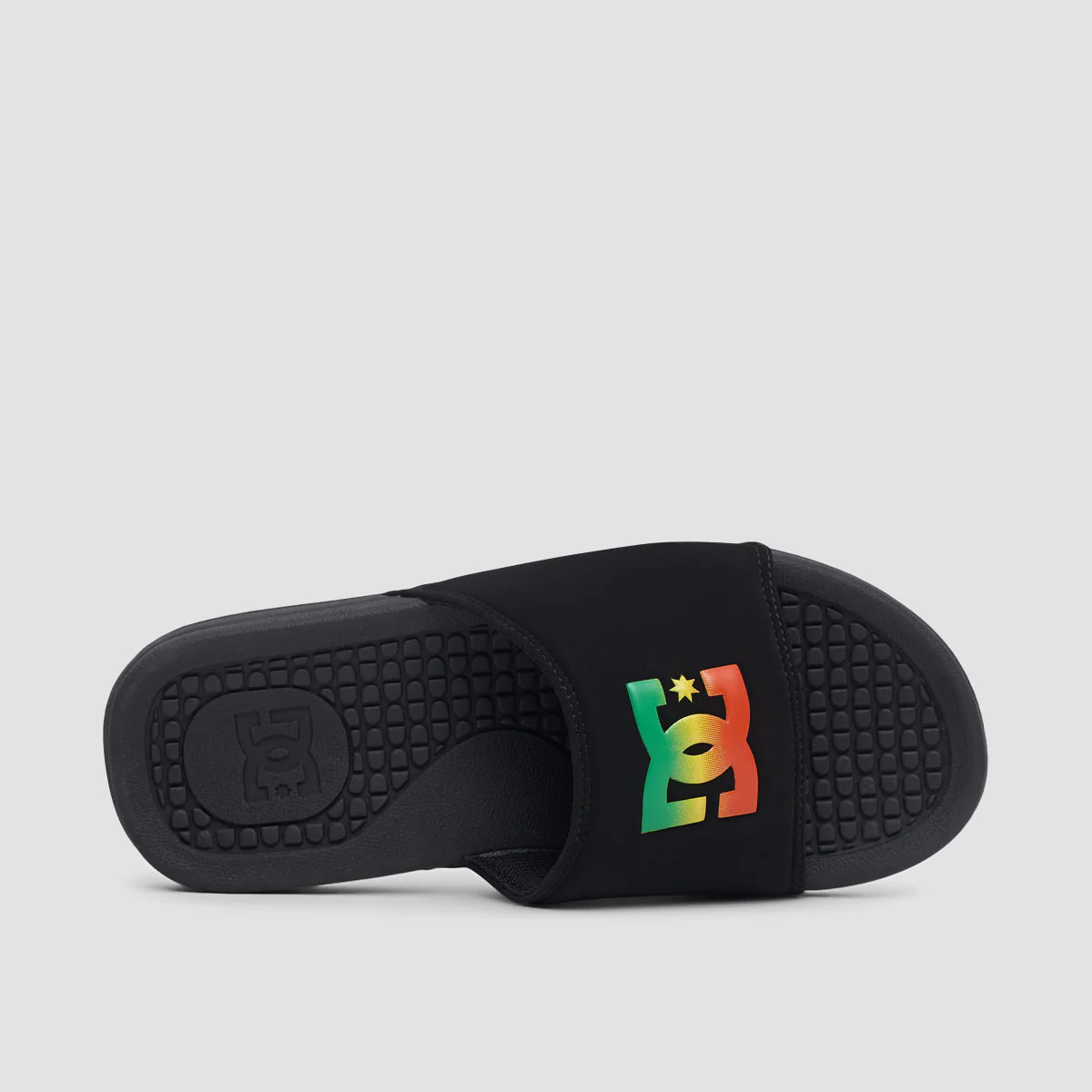DC Bolsa Slides Black/Black/Red - Image 4