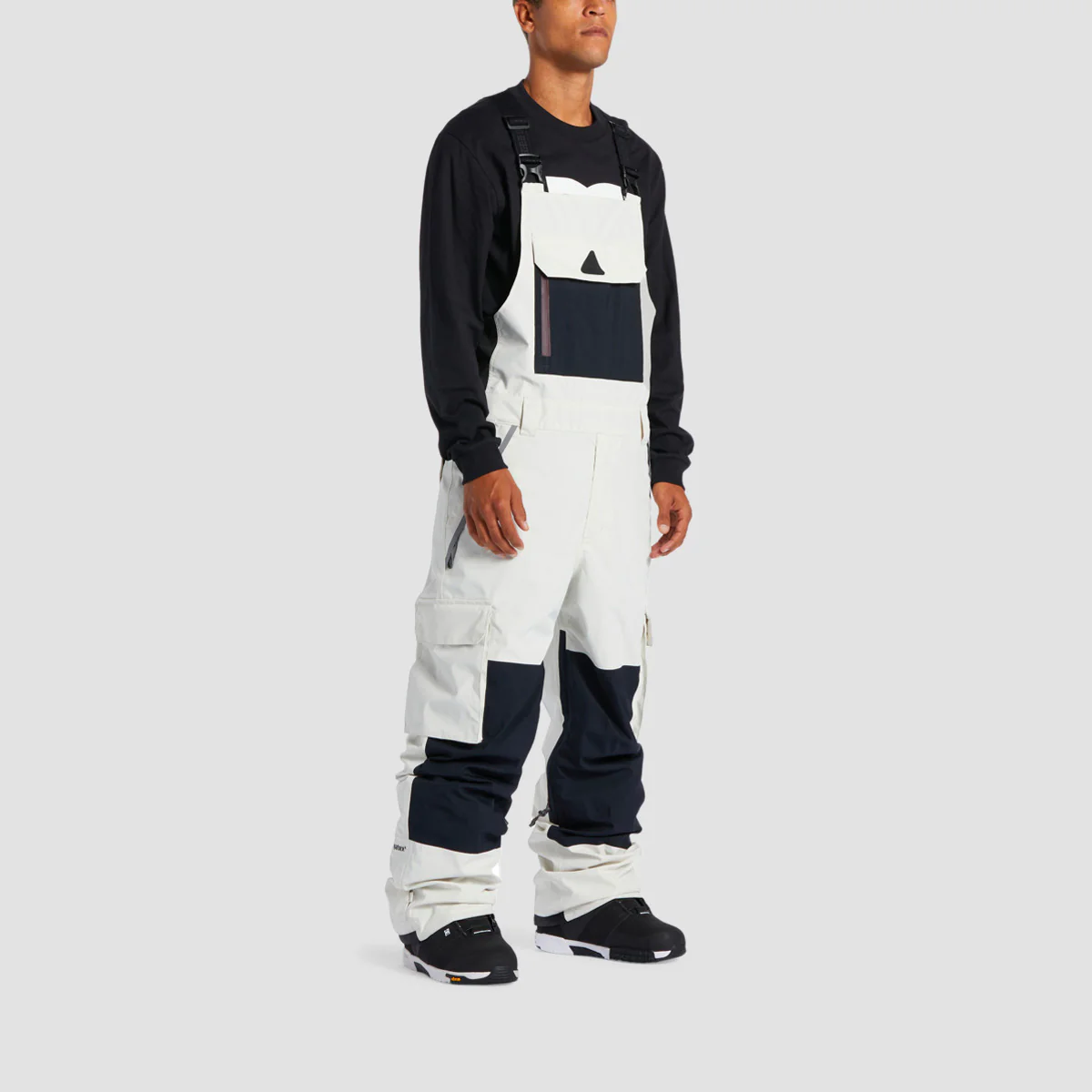 DC Brigade 45K Snow Bib Pants Silver Birch - Image 2