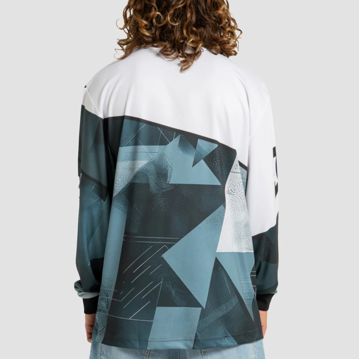 DC Burnout Longsleeve Moto T-Shirt Medium Grey - Image 2