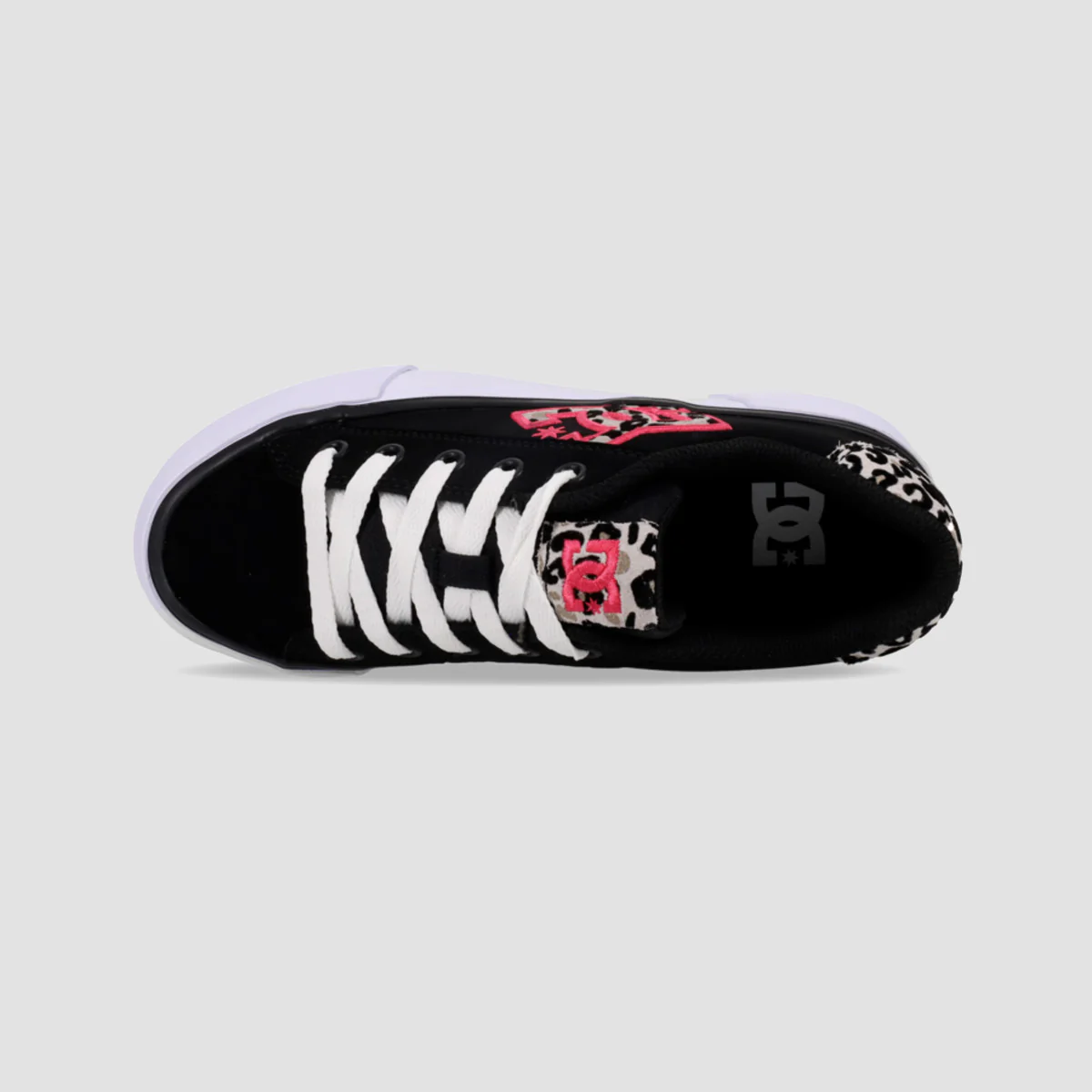 DC Chelsea Platform Shoes - Black/Crazy Pink Print - Womens - Image 3