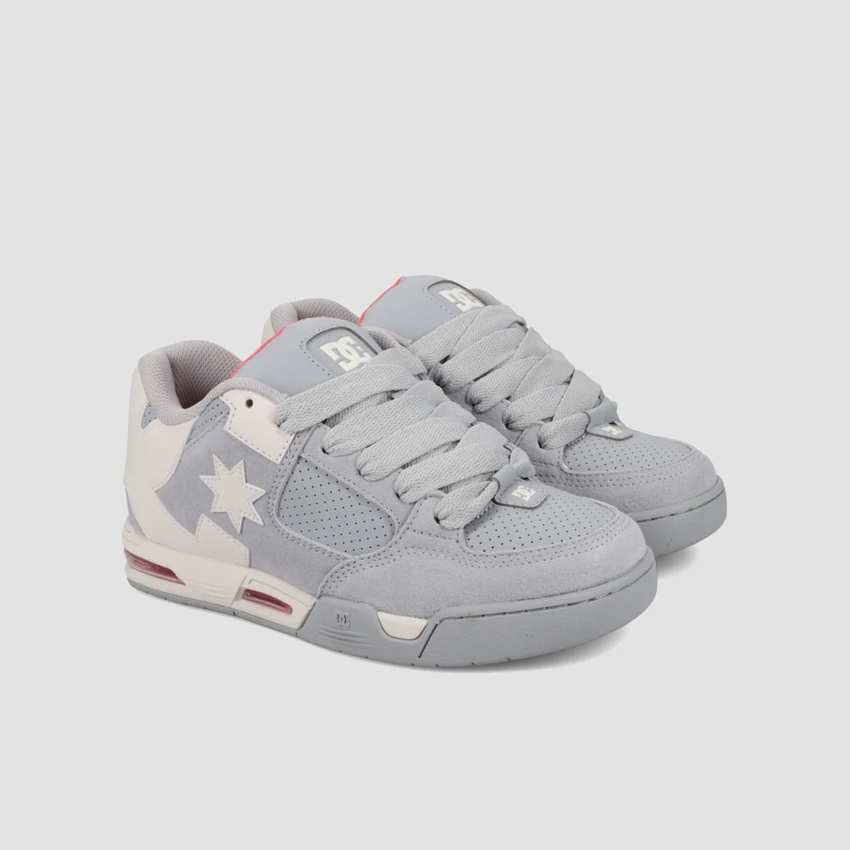 DC Command SE Shoes - Grey/Off White/Coral - Womens - Image 2