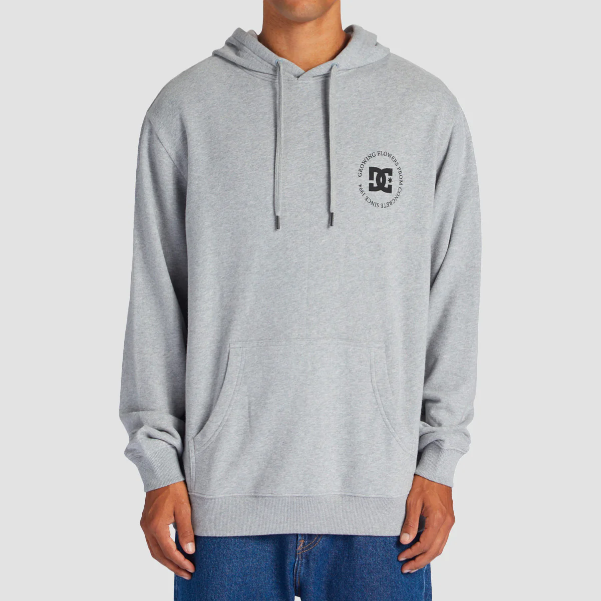 DC Concrete Pullover Hoodie Heather Grey
