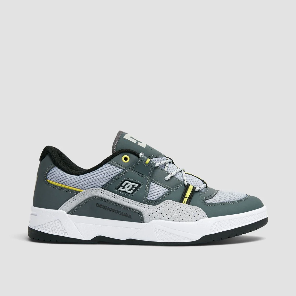 DC Construct Shoes - White/Grey/Yellow