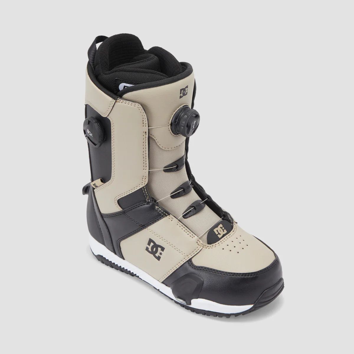 DC Control BOA Step On Snowboard Boots Light Brown/White - Image 2