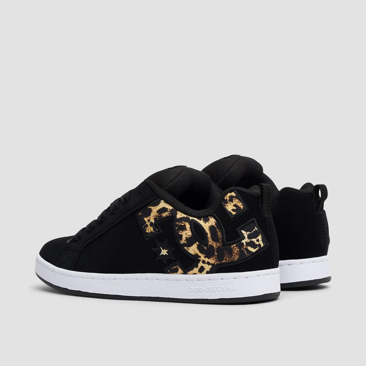 DC Court Graffik Shoes - Black/M Gold - Womens - Image 3