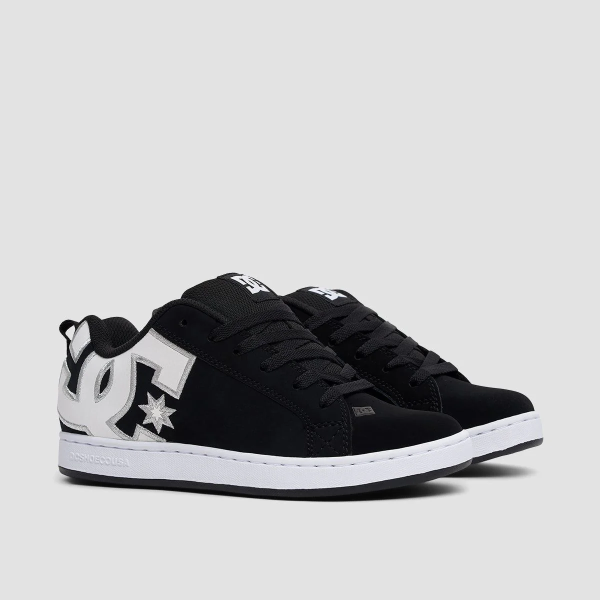 DC Court Graffik Shoes - Black/White Stencil - Womens - Image 2