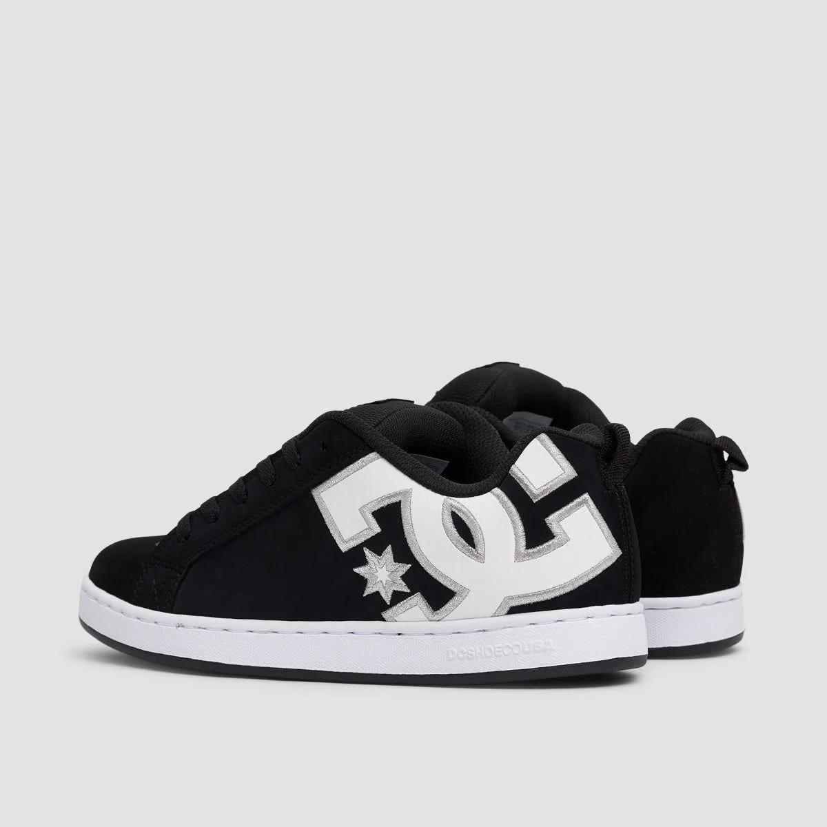 DC Court Graffik Shoes - Black/White Stencil - Womens - Image 3