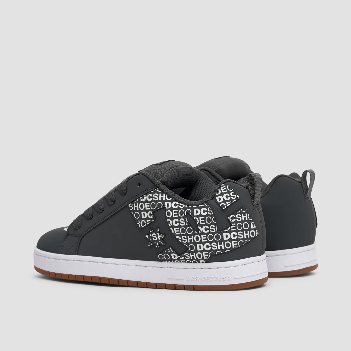 DC Court Graffik Shoes - Dark Grey/White - Image 3