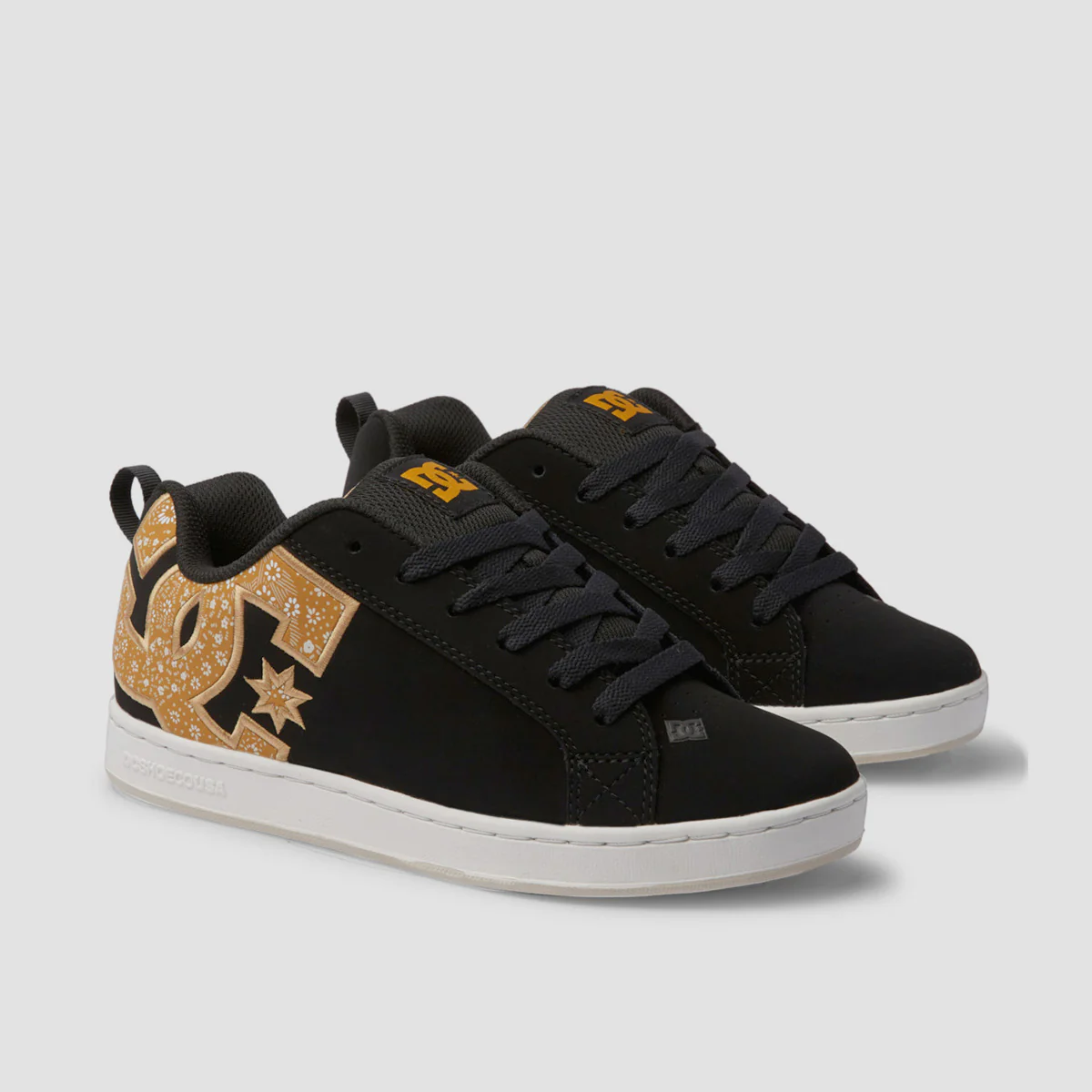 DC Court Graffik Shoes - Black/Gold - Womens - Image 2