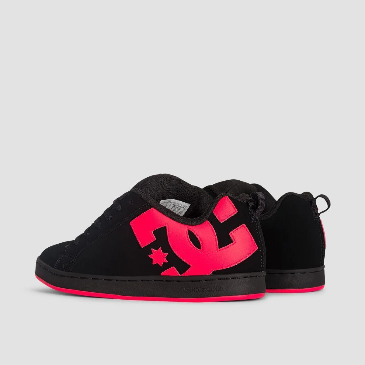 DC Court Graffik Shoes - Black/Hot Pink - Womens - Image 3