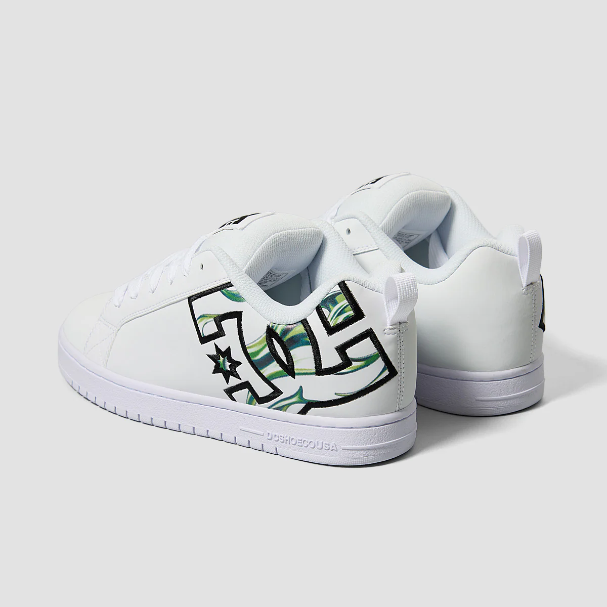 DC Court Graffik Shoes - Liquid Fuego White - Image 3