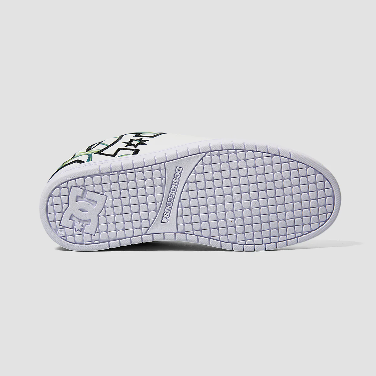 DC Court Graffik Shoes - Liquid Fuego White - Image 5