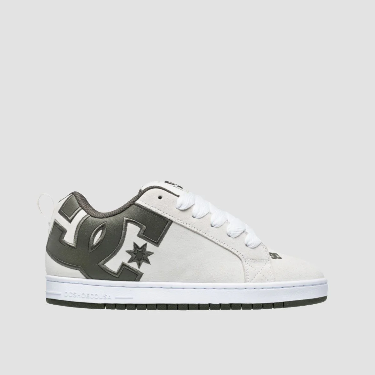 DC Court Graffik Shoes - Olive/Citrus