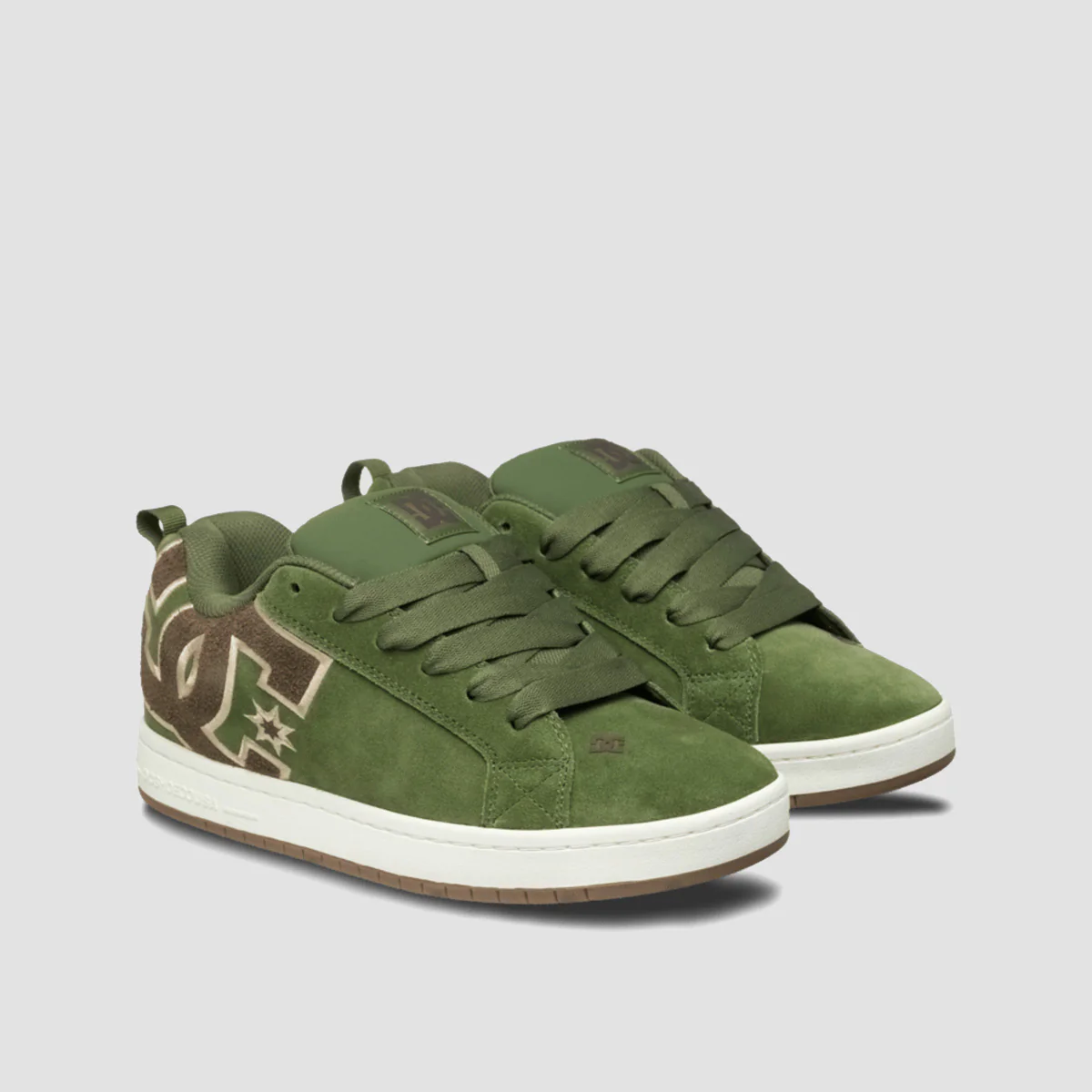 DC Court Graffik Shoes - Olive/Off White - Image 2