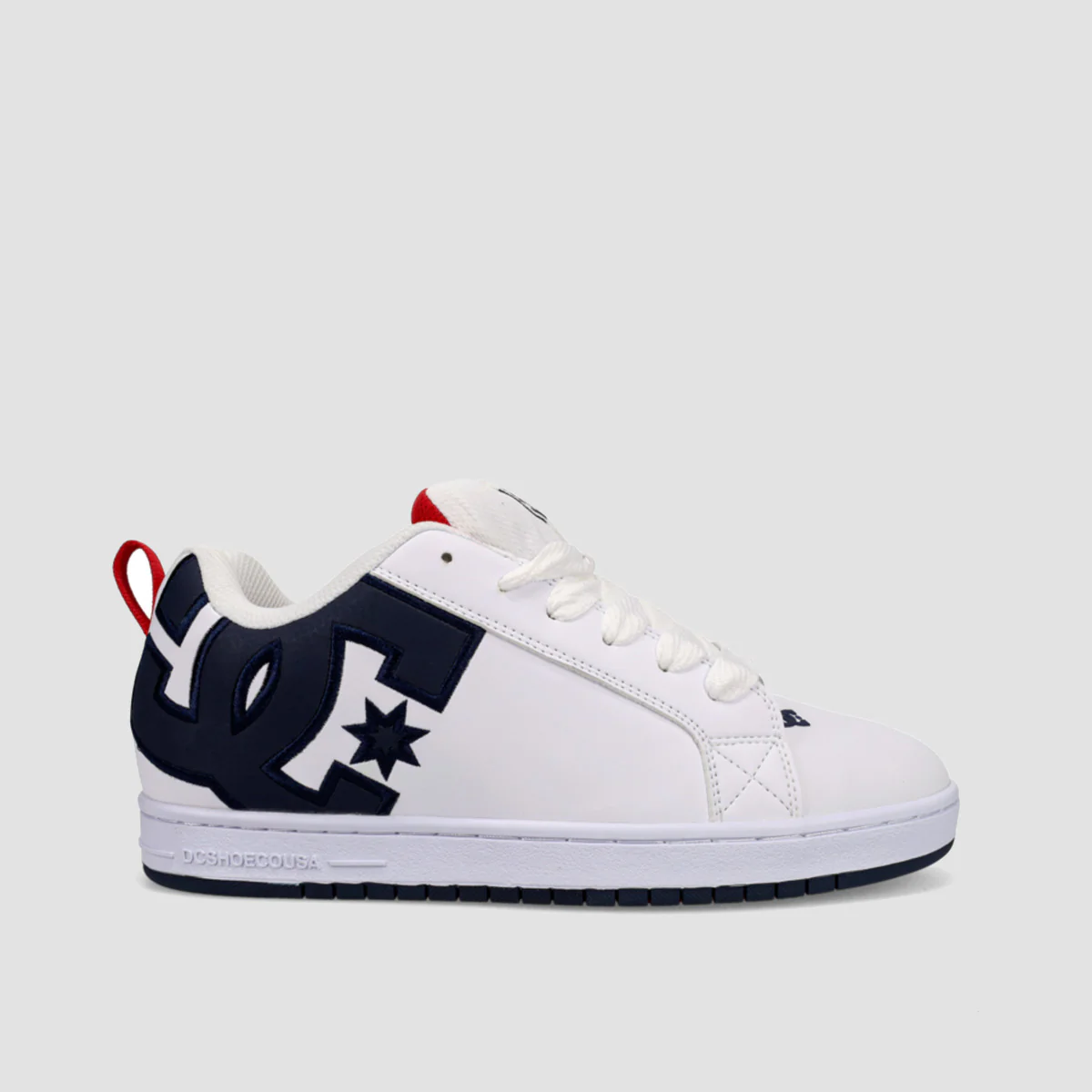 DC Court Graffik Shoes - White/Navy/Red