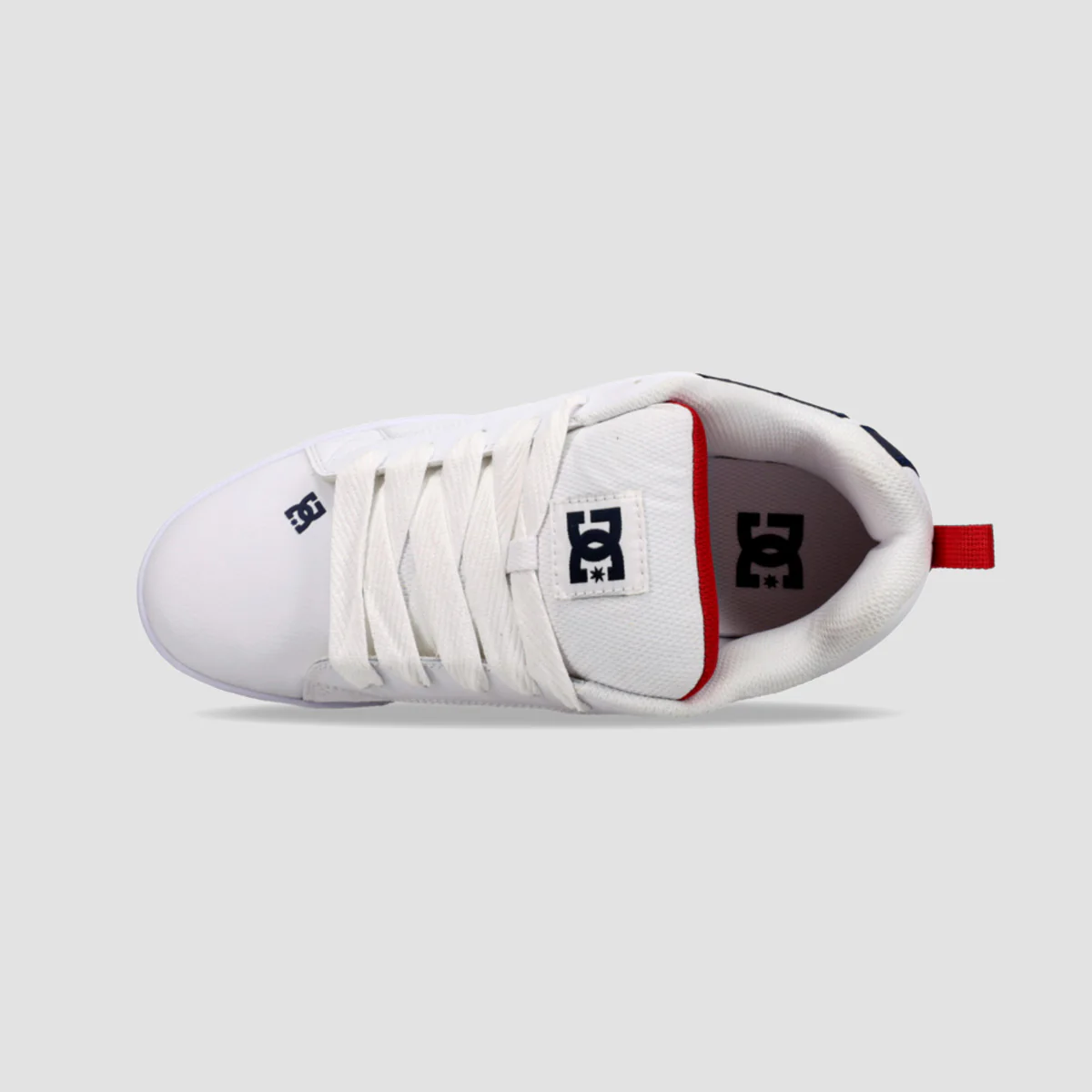 DC Court Graffik Shoes - White/Navy/Red - Image 3