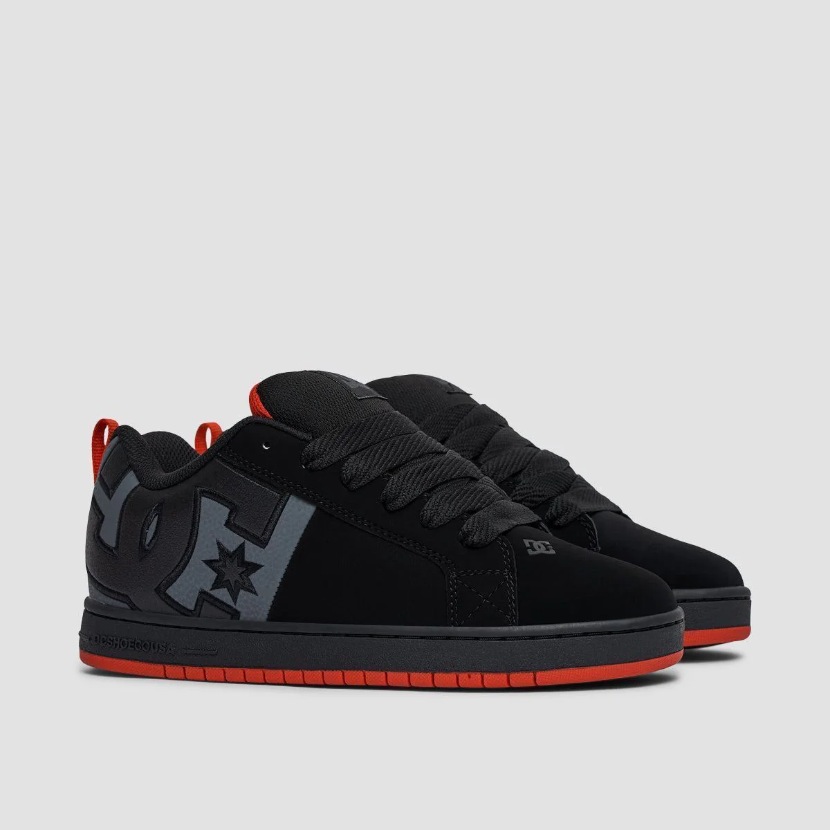 DC Court Graffik SQ Shoes - Black/Grey/Red - Image 2