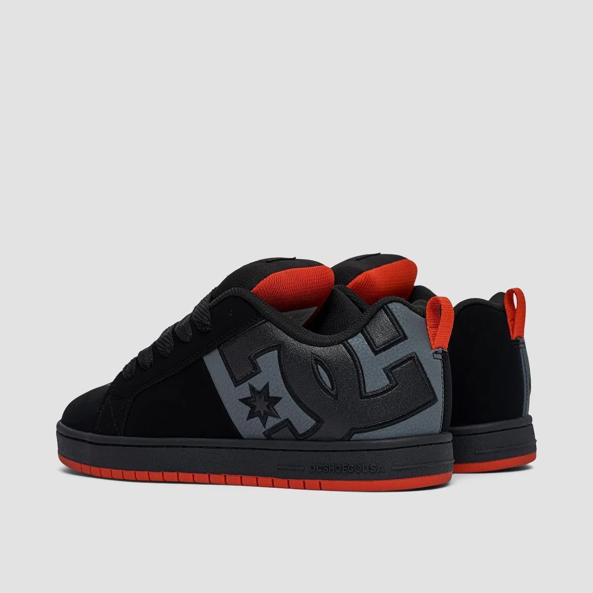 DC Court Graffik SQ Shoes - Black/Grey/Red - Image 3