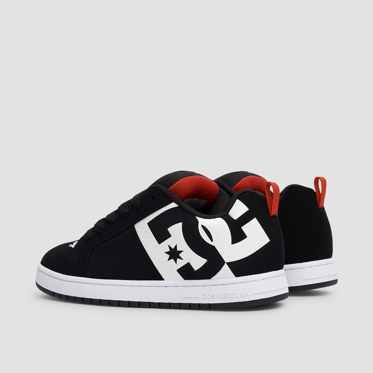 DC Court Graffik SQ Shoes - Black/White/Red - Image 3