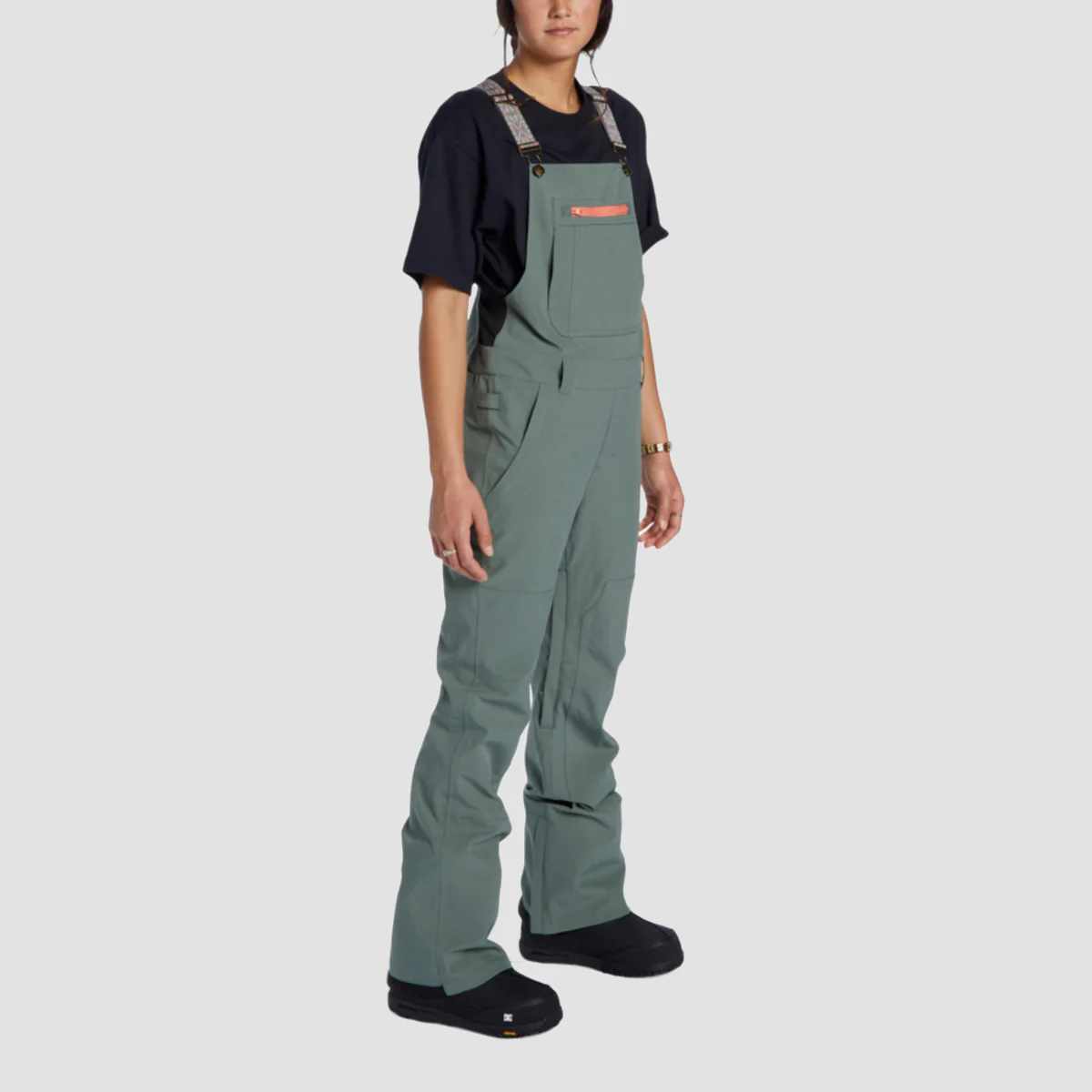 DC Crusade Bib Snow Pants Dark Forest - Womens