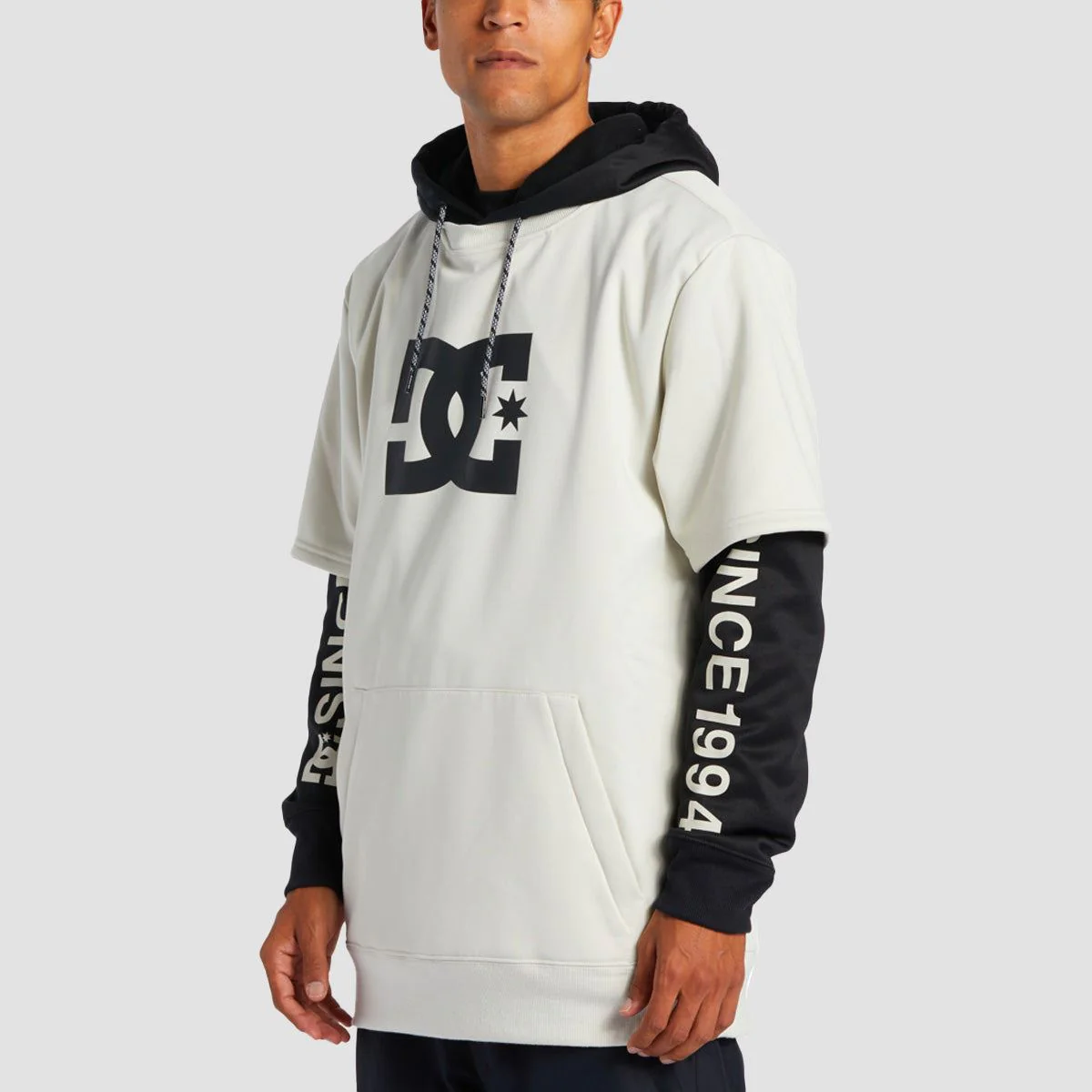 DC Dryden Snow Pullover Hoodie Silver Birch - Image 2