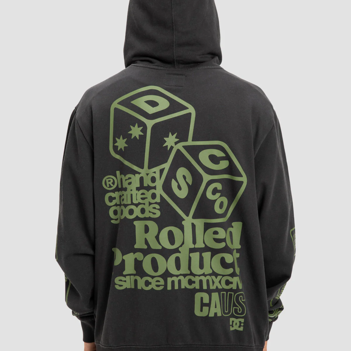 DC Hi Rolling Pullover Hoodie Black - Image 2