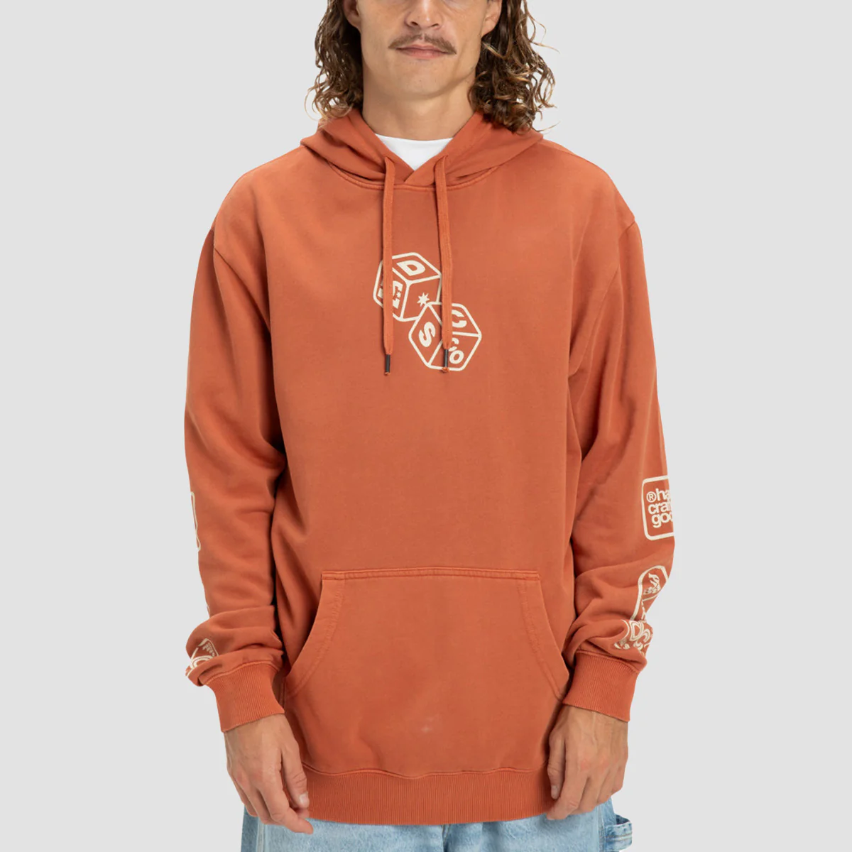 DC Hi Rolling Pullover Hoodie Picante