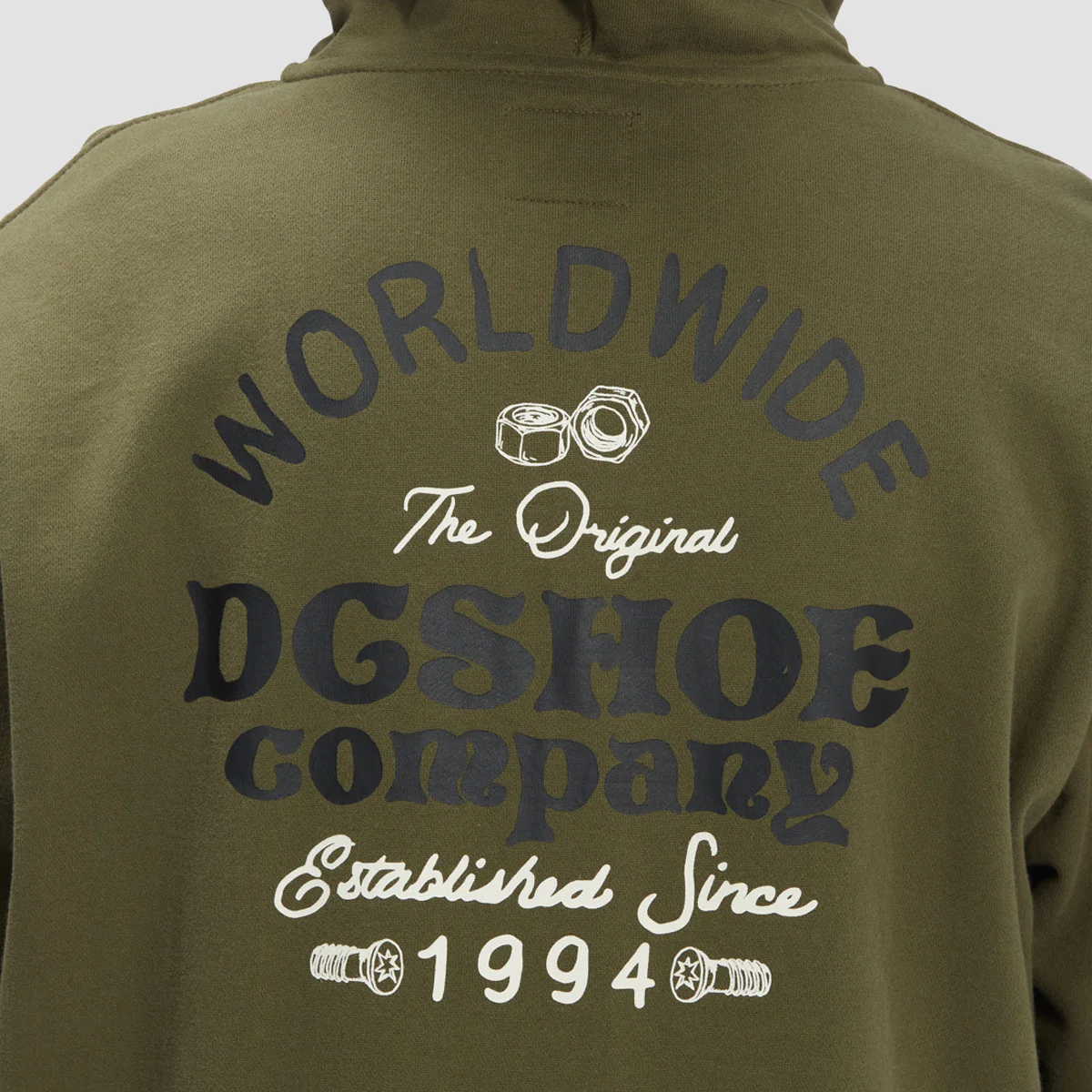 DC Higher Rank Zip Hoodie Ivy Green - Image 4