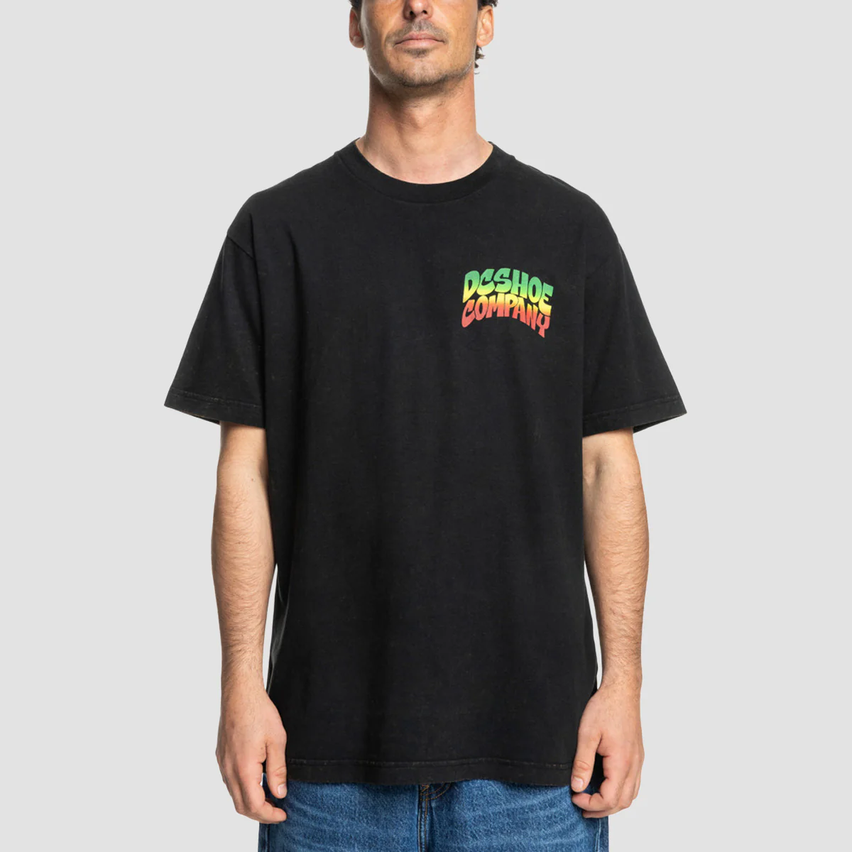 DC Hot Box T-Shirt Black Rain Wash - Image 2