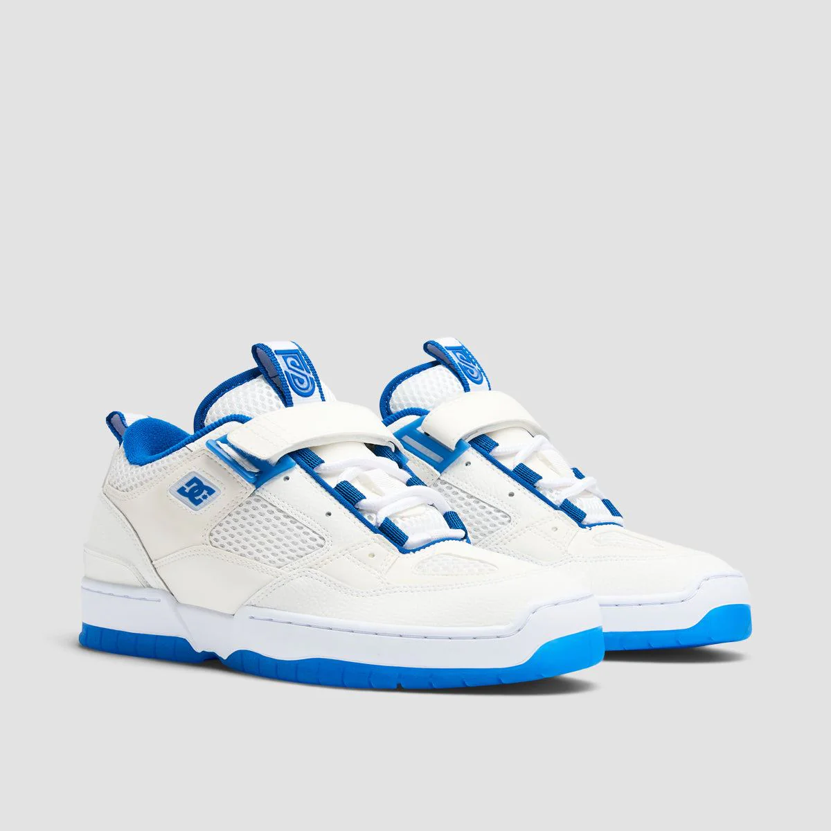 DC JS 1 Shoes - White/Blue - Image 2